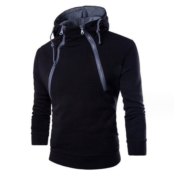 Men's High Neck  Hooded Pullovers