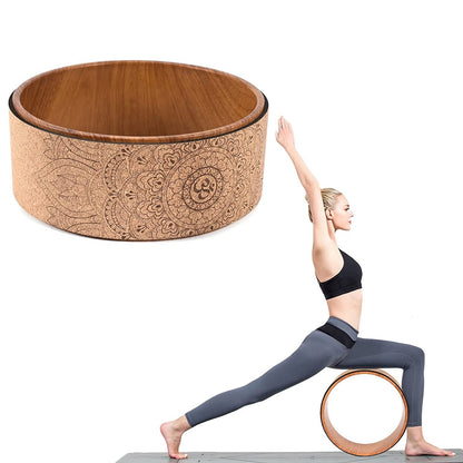 Yoga Roller Cork Back Wheel